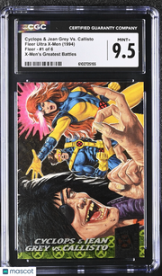 1994 Fleer Ultra X-Men Cyclops Jean Grey Vs Callisto #1 Greatest Battles CGC 9.5