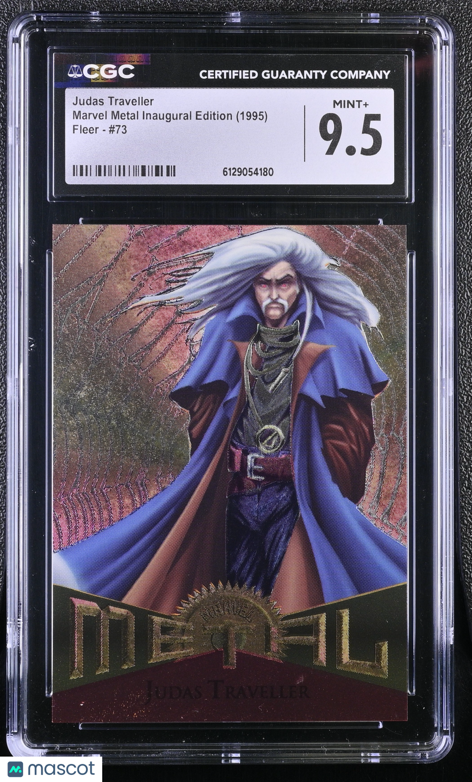 1995 Fleer Marvel Metal Inaugural Edition Judas Traveller #73 CGC 9.5