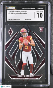2024 Panini Phoenix Jayden Daniels #198 CGC 10