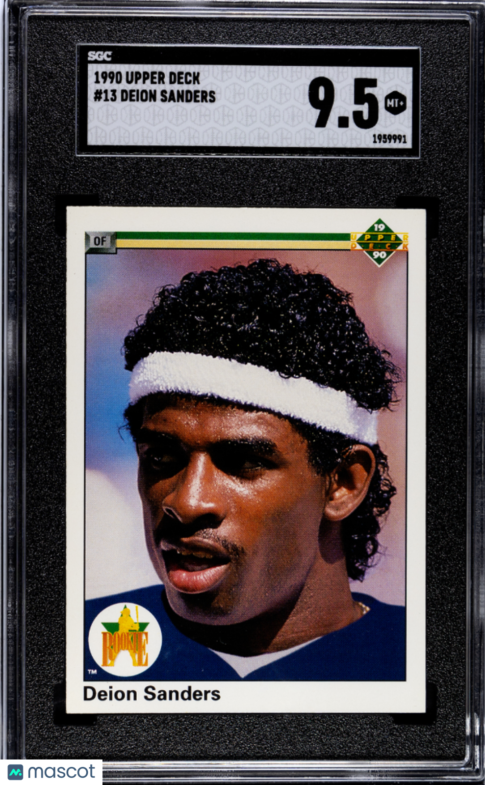1990 Upper Deck Deion Sanders Rookie #13 SGC 9.5 Dallas Cowboys