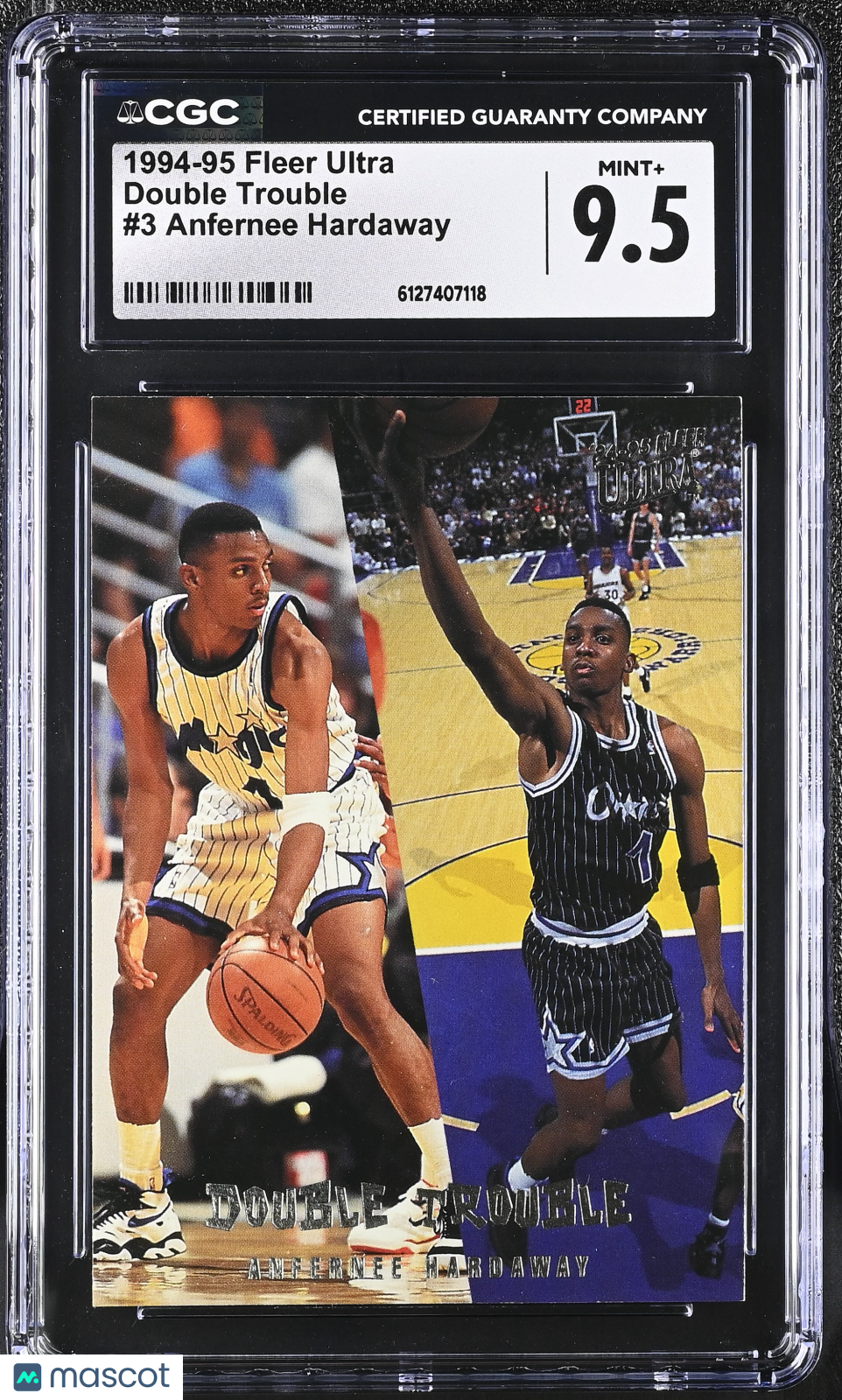 1994-95 Fleer Ultra Anfernee Hardaway Double Trouble #3 CGC 9.5 Orlando Magic