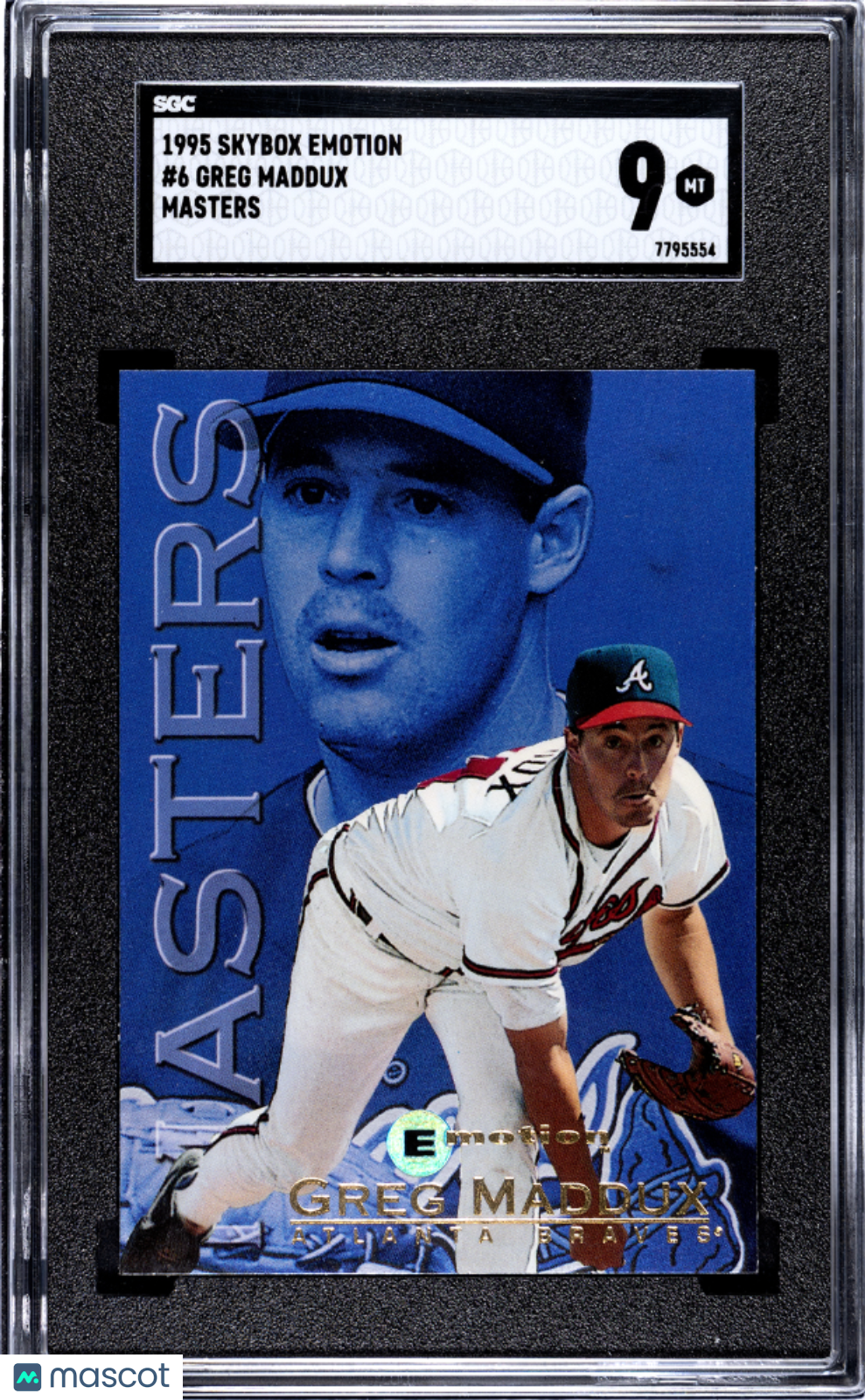 1995 Skybox Emotion Greg Maddux Masters #6 SGC 9