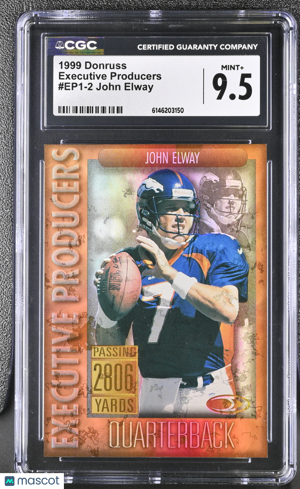1999 Donruss John Elway /2806 Executive Producers #EP1-2 CGC 9.5 Denver Broncos