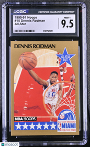 1990-91 Hoops Dennis Rodman All-Star #10 CGC 9.5 Chicago Bulls