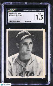 1939 Play Ball Bobby Doerr #7 CGC 1.5 Boston Red Sox