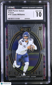 2024 Panini Select Caleb Williams Rookie Future #18 CGC 10 Chicago Bears