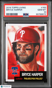 2019 Topps Living Bryce Harper #163 PSA 10 Philadelphia Phillies