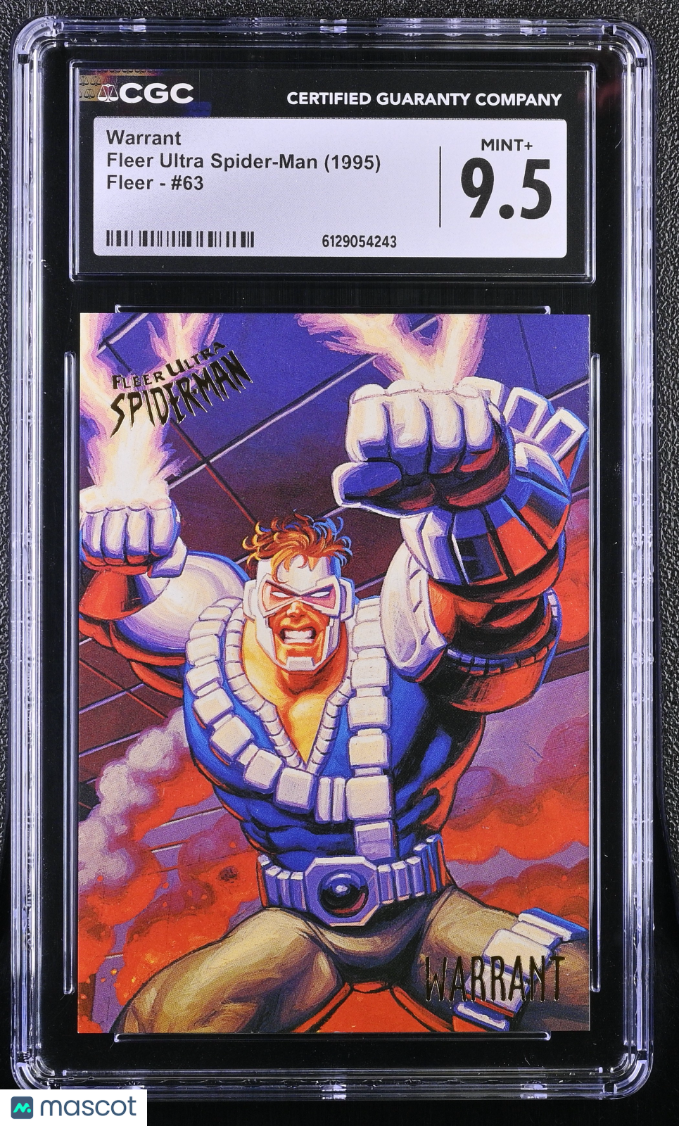 1995 Fleer Ultra Spider-Man Warrant #63 CGC 9.5