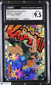2024-25 Panini Revolution Jayson Tatum Kaboom - Horizontal #12 CGC 9.5 Celtics