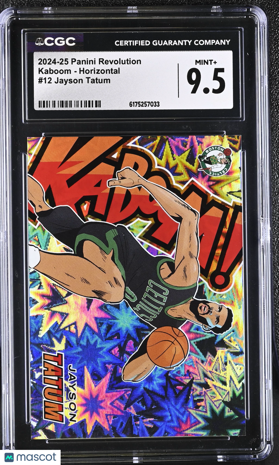 2024-25 Panini Revolution Jayson Tatum Kaboom - Horizontal #12 CGC 9.5 Celtics