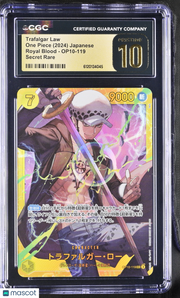 2024 One Piece Royal Blood Trafalgar Law Japanese CGC 10 #OP10-119 Pristine