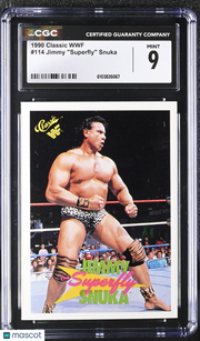 1990 Classic WWF Jimmy "Superfly" Snuka #114 CGC 9