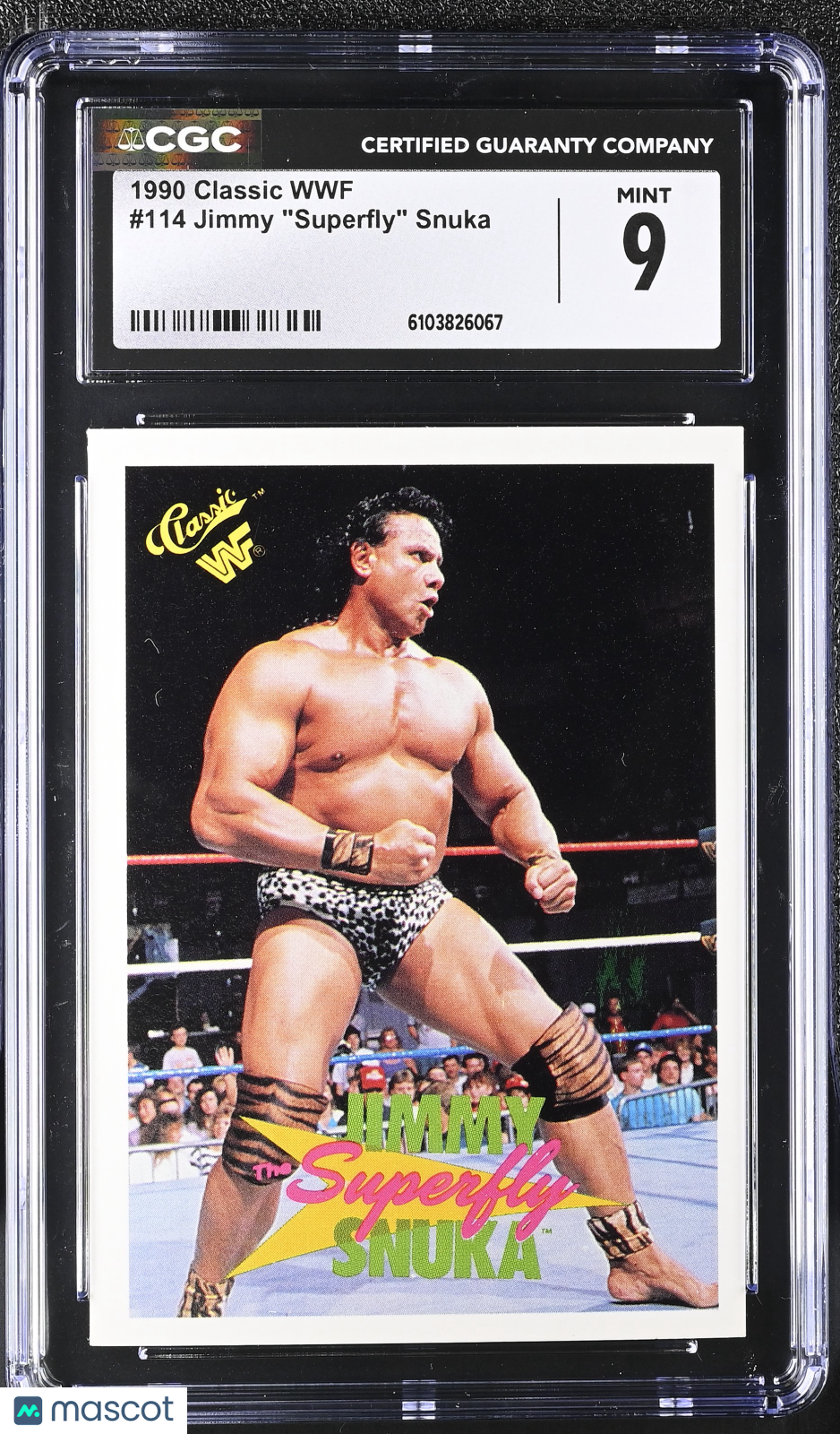 1990 Classic WWF Jimmy "Superfly" Snuka #114 CGC 9