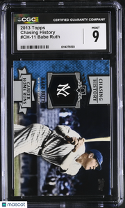 2013 Topps Babe Ruth #CH-11 Chasing History CGC 9