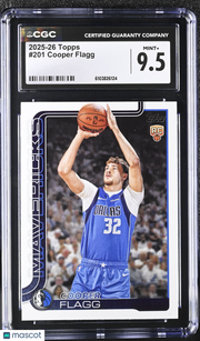 2025-26 Topps Cooper Flagg Rookie #201 CGC 9.5 Dallas Mavericks