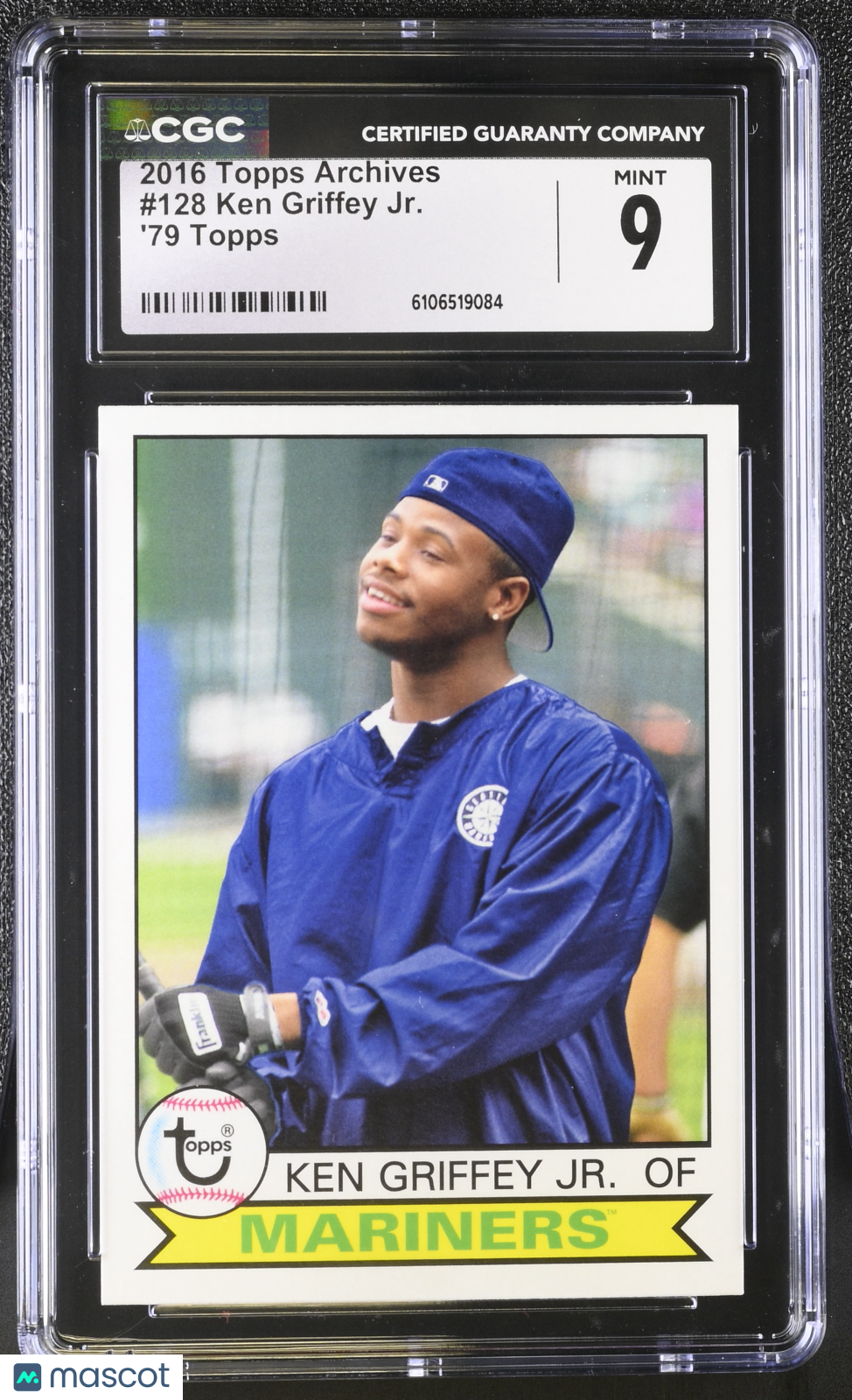2016 Topps Archives Ken Griffey Jr. #128 CGC 9 Seattle Mariners