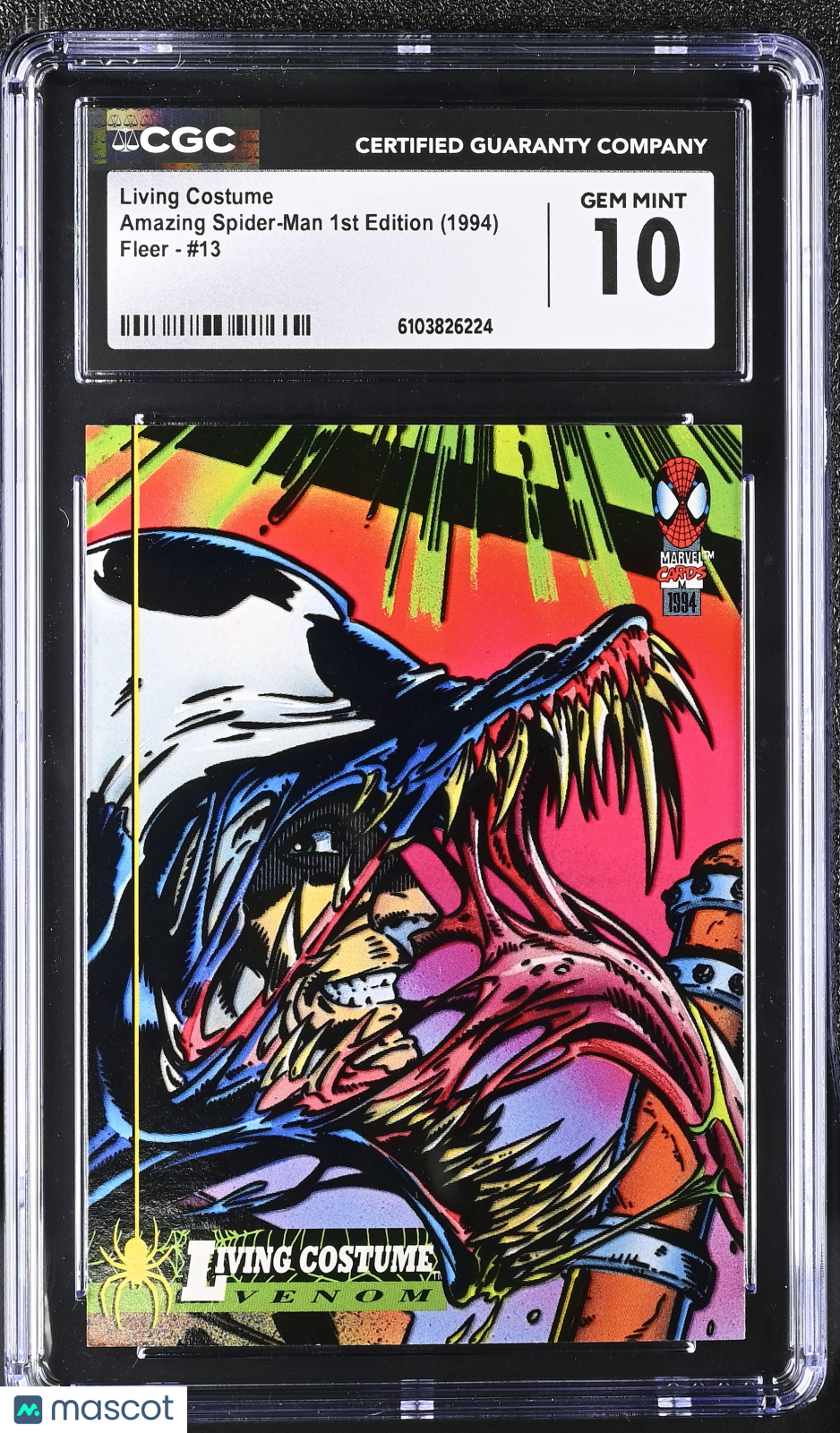 1994 Fleer Amazing Spider-Man Living Costume #13 CGC 10