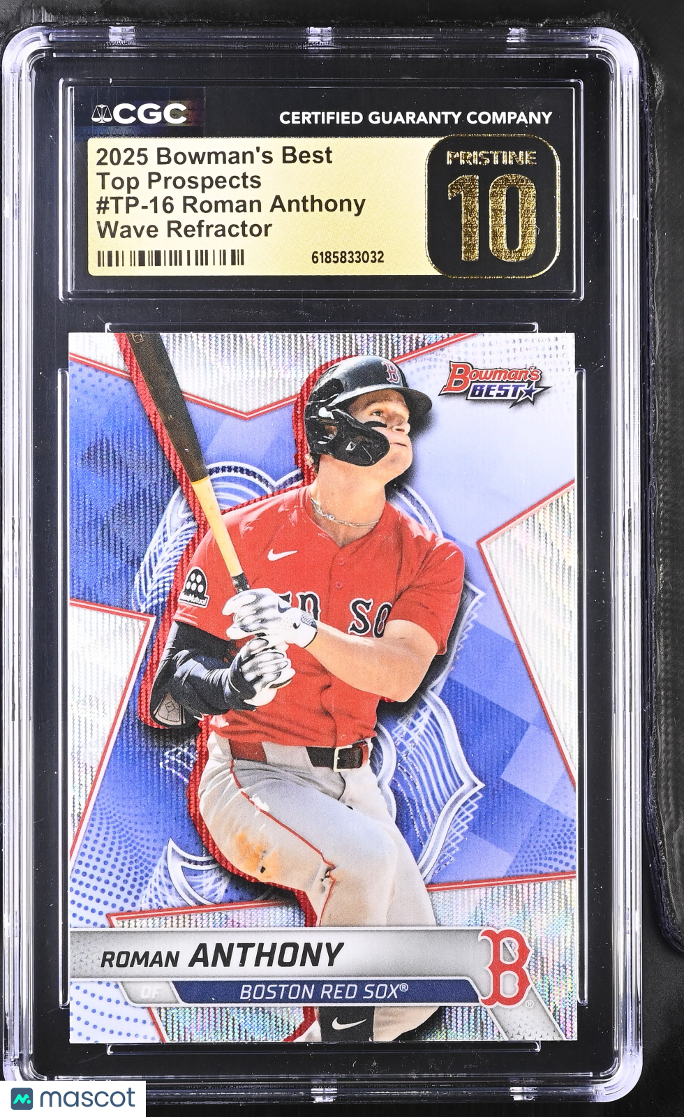 2025 Best Roman Anthony Wave Refractor Rookie #TP-16 CGC 10 Pristine Red Sox