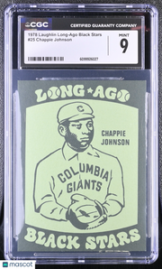 1978 Laughlin Long-Ago Black Stars Chappie Johnson #25 CGC 9