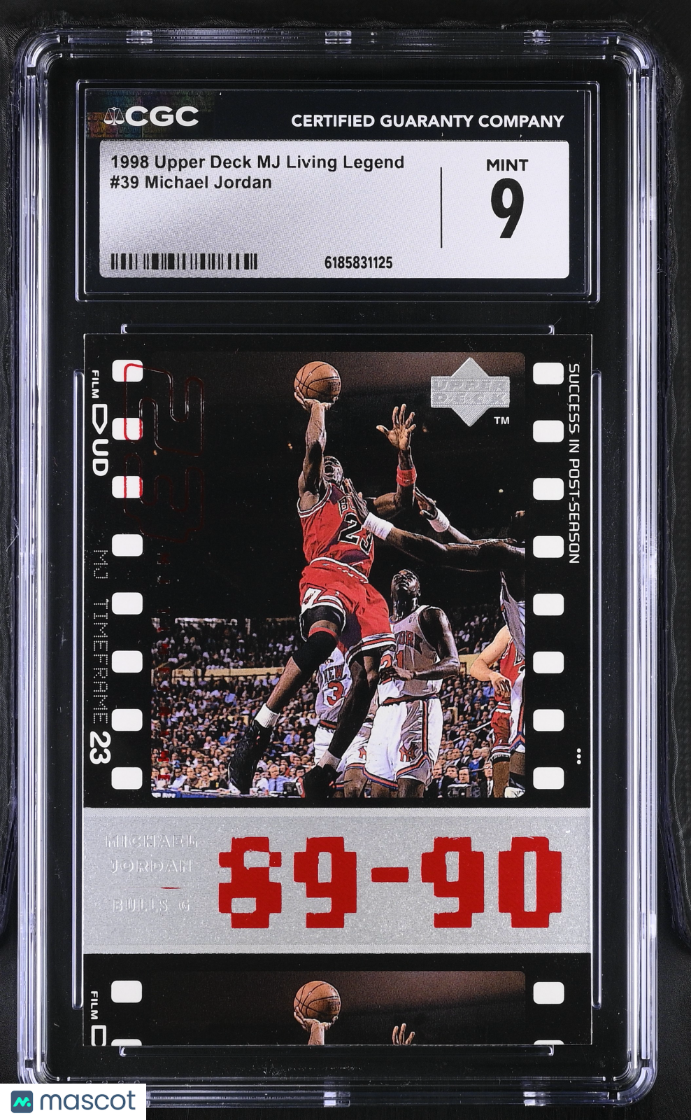 1998 Upper Deck MJ Living Legend Michael Jordan #39 CGC 9 Chicago Bulls