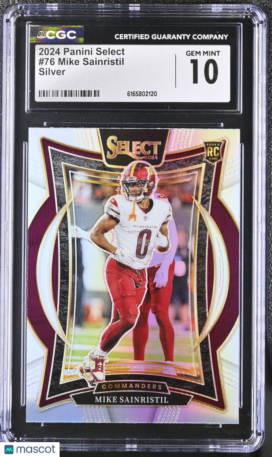 2024 Panini Select Mike Sainristil Silver Rookie #76 CGC 10 Commanders