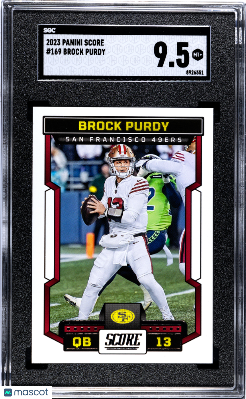 2023 Panini Score Brock Purdy #169 SGC 9.5