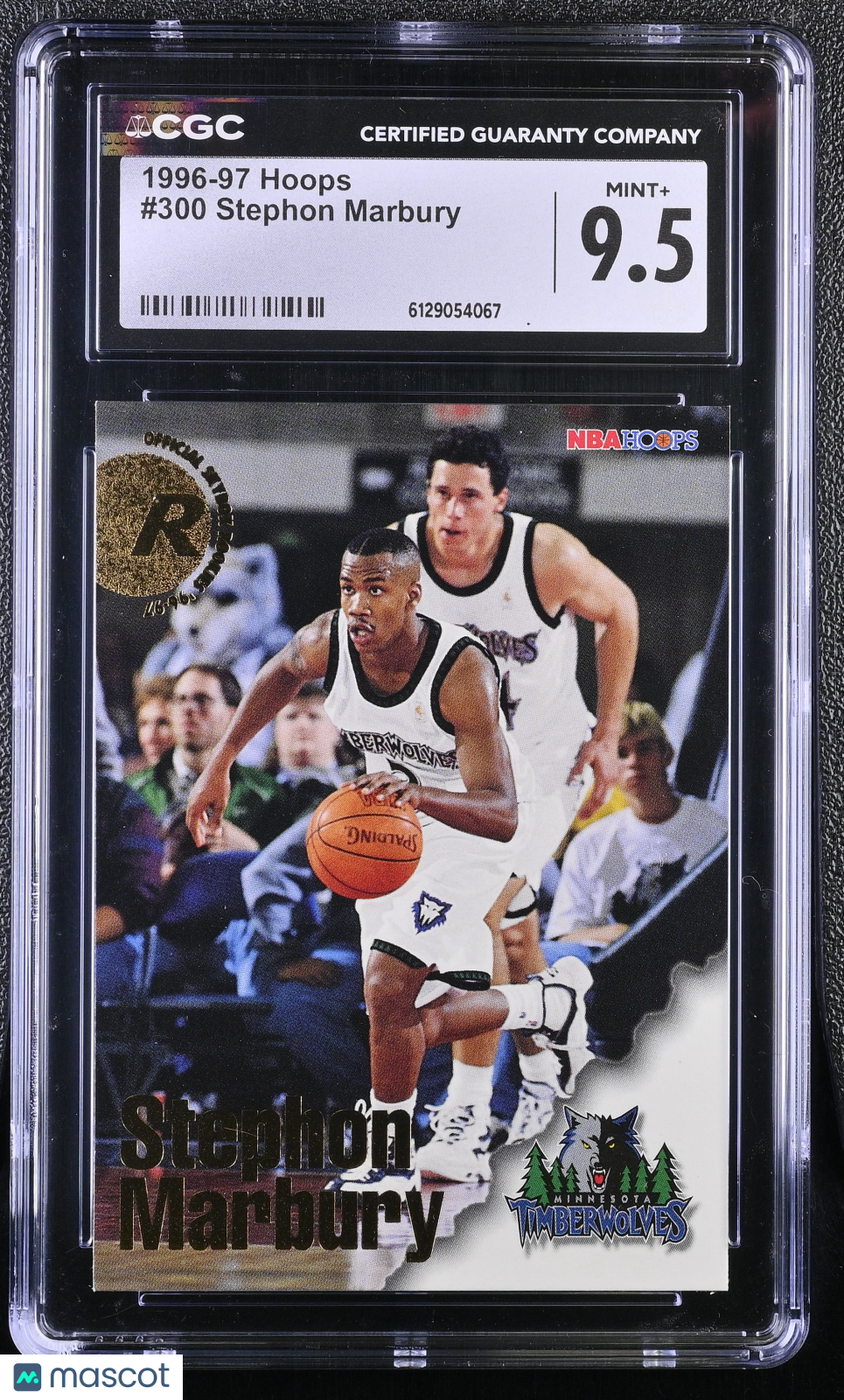 1996-97 Hoops Stephon Marbury Rookie #300 CGC 9.5 Orlando Magic