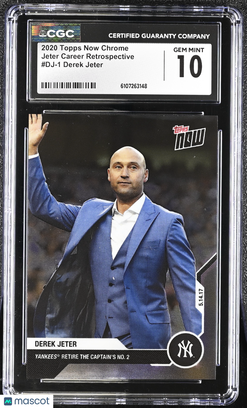 2020 Topps Now Chrome Derek Jeter #DJ-1 Jeter Career Retrospective CGC 10