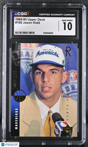1994-95 Upper Deck Jason Kidd Rookie #160 CGC 10 Dallas Mavericks