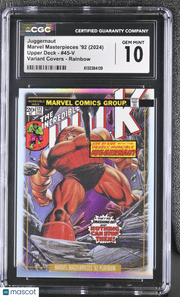 2024 Marvel Masterpieces '92 Juggernaut #45-V Variant Covers Rainbow CGC 10