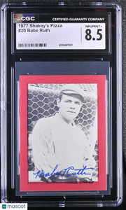 1977 Shakey's Pizza Babe Ruth #20 CGC 8.5 New York Yankees