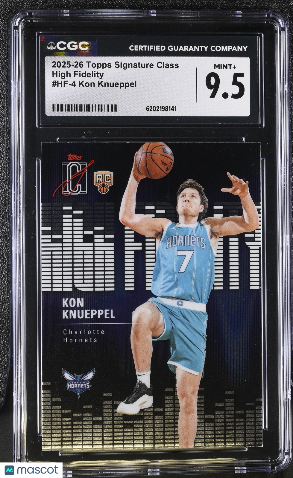 2025-26 Topps Signature Class Kon Knueppel Rookie High Fidelity #HF-4 CGC 9.5