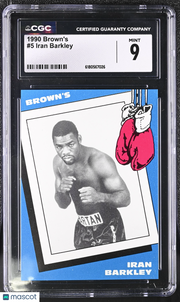 1990 Brown's Iran Barkley #5 CGC 9