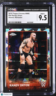 2015 Topps Chrome WWE Randy Orton Atomic Refractor #54 CGC 9.5