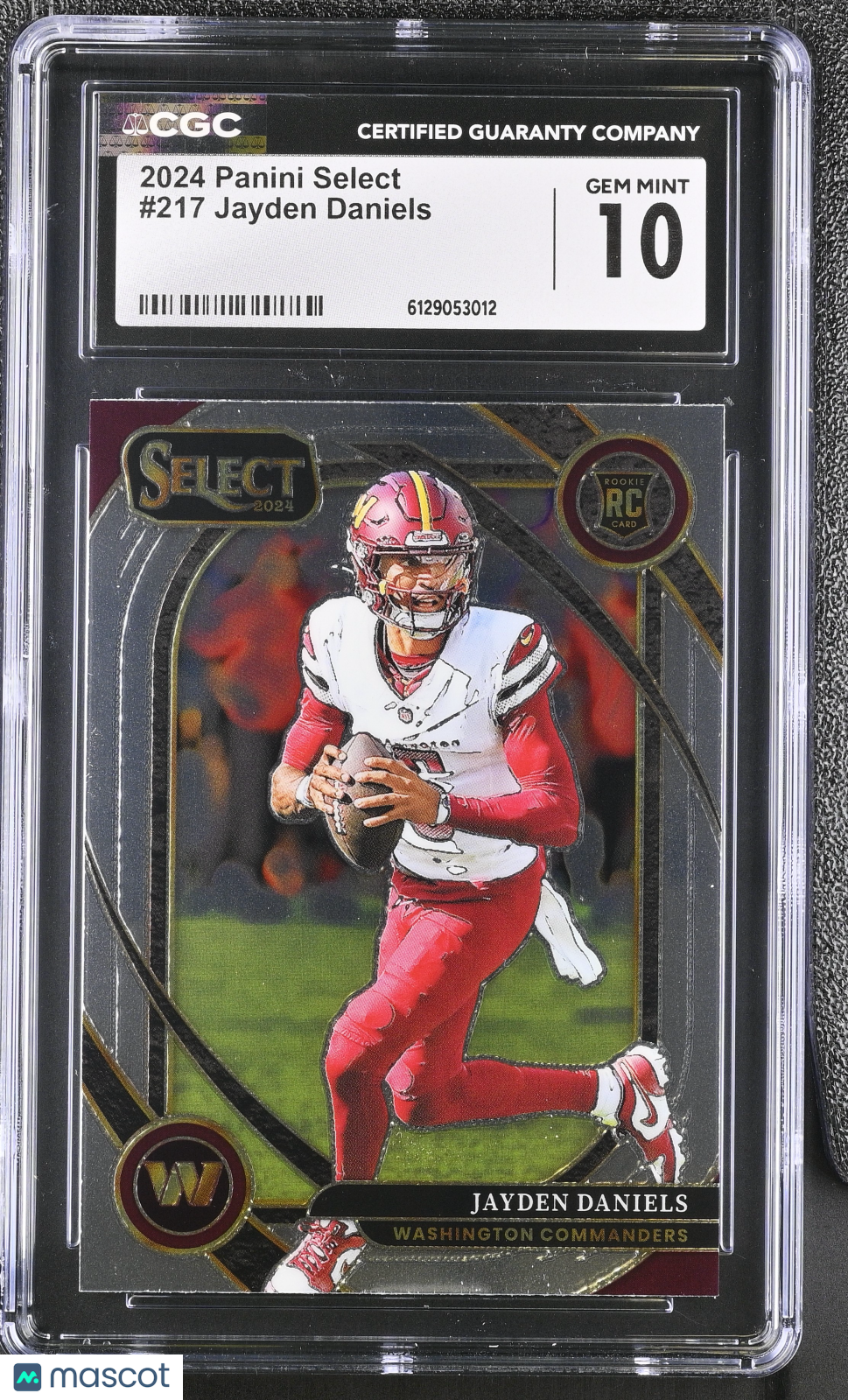 2024 Panini Select Jayden Daniels Rookie #217 CGC 10 Washington Commanders