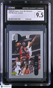 1998 Upper Deck MJ Stickers Michael Jordan #56 CGC 9.5 Chicago Bulls