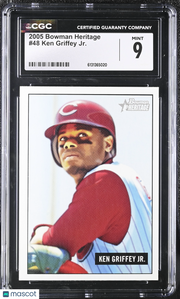 2005 Bowman Heritage Ken Griffey Jr. #48 CGC 9 Cincinnati Reds