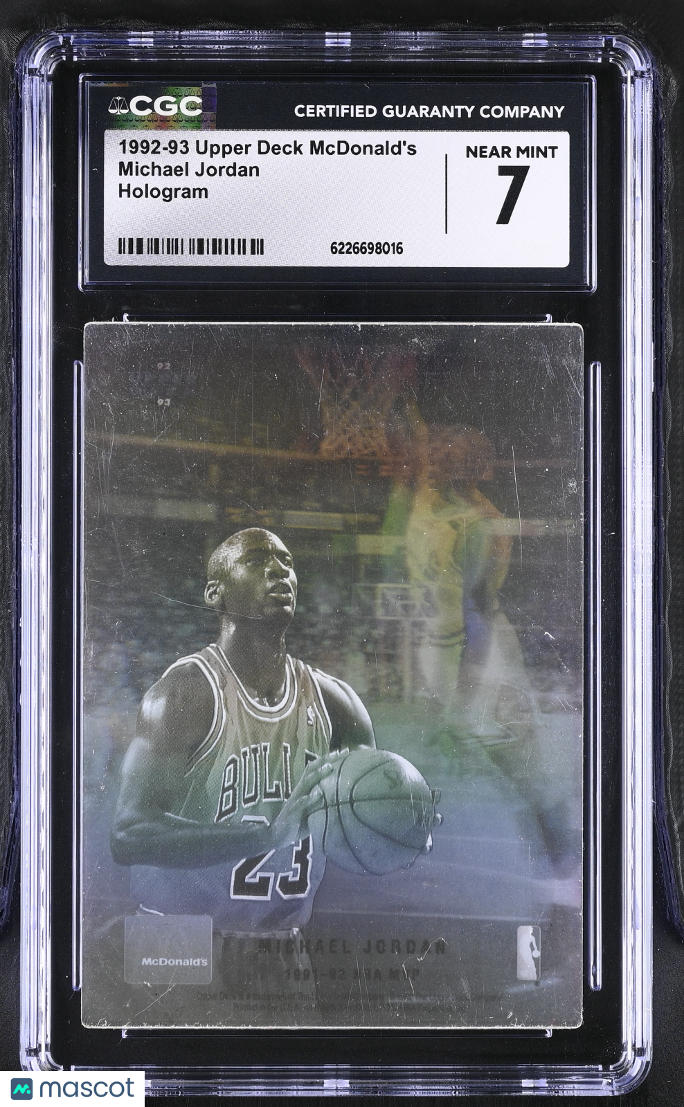 1992-93 Upper Deck Mcdonald's Michael Jordan Hologram CGC 7 Chicago Bulls