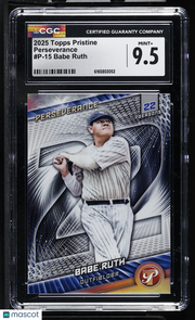 2025 Topps Pristine Babe Ruth Perseverance #P-15 CGC 9.5 New York Yankees