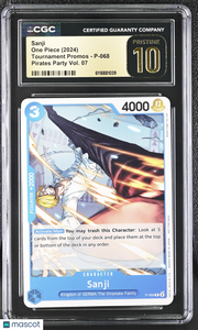 One Piece Tournament Promos Sanji Pirates Party Vol.7 CGC 10 #P-068 Pristine