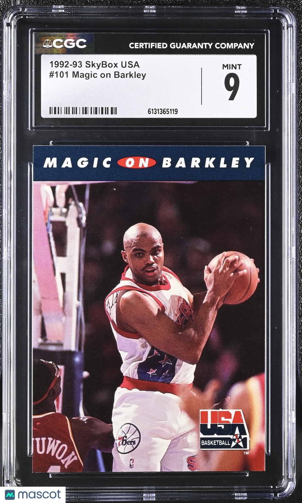 1992-93 Skybox Usa Magic on Barkley #101 CGC 9 Philadelphia 76ers