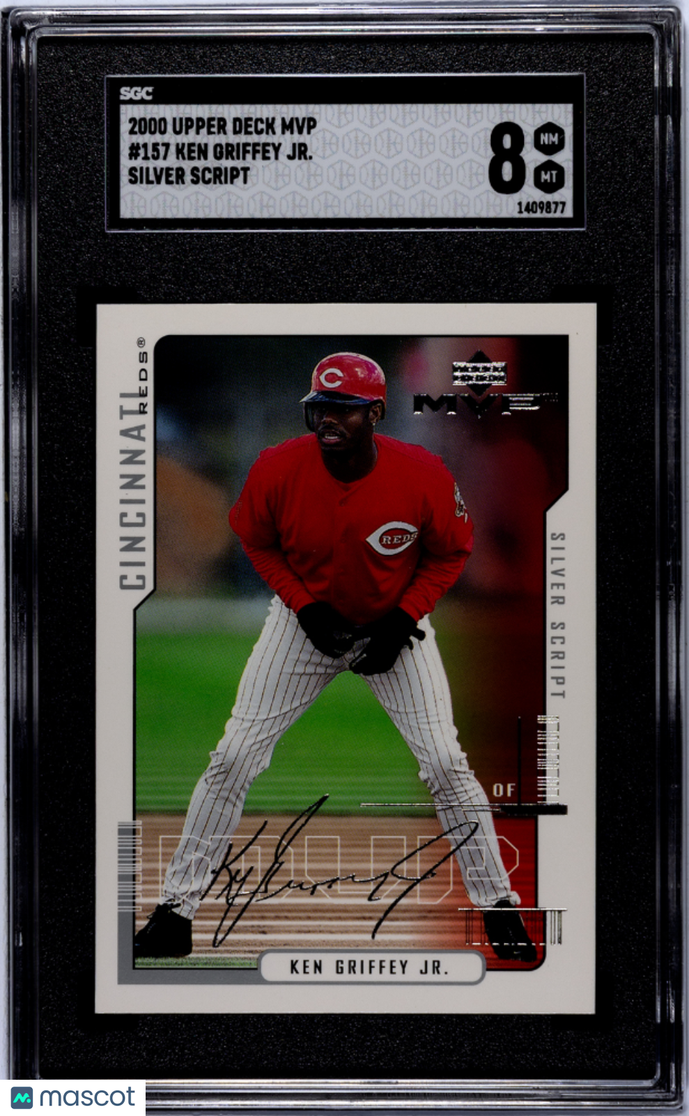 2000 Upper Deck Mvp Ken Griffey JR. #157 Silver Script SGC 8