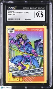 1991 Impel Marvel Universe Series II Hawkeye #20 CGC 9.5