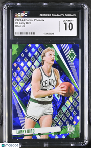 2023-24 Panini Phoenix Larry Bird Blue Ice #6 CGC 10 Boston Celtics