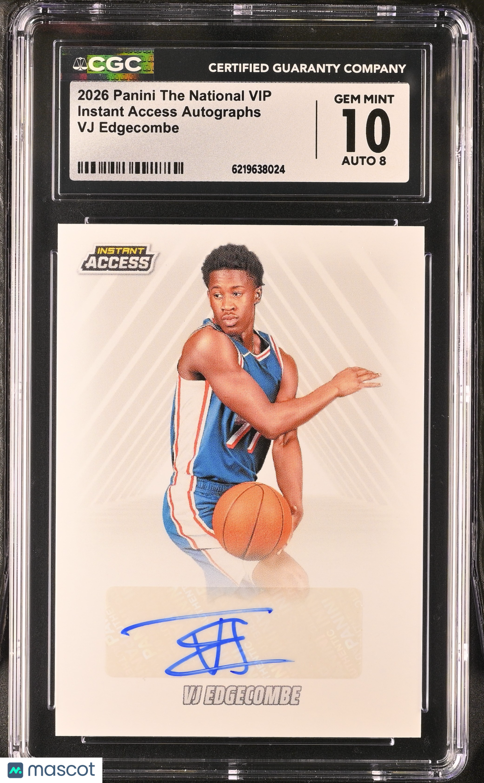 2026 Panini The National Vip VJ Edgecombe Instant Access Autographs CGC 10