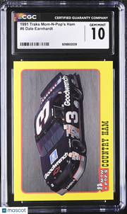 1991 Traks Mom-N-Pop's Ham Dale Earnhardt #6 CGC 10