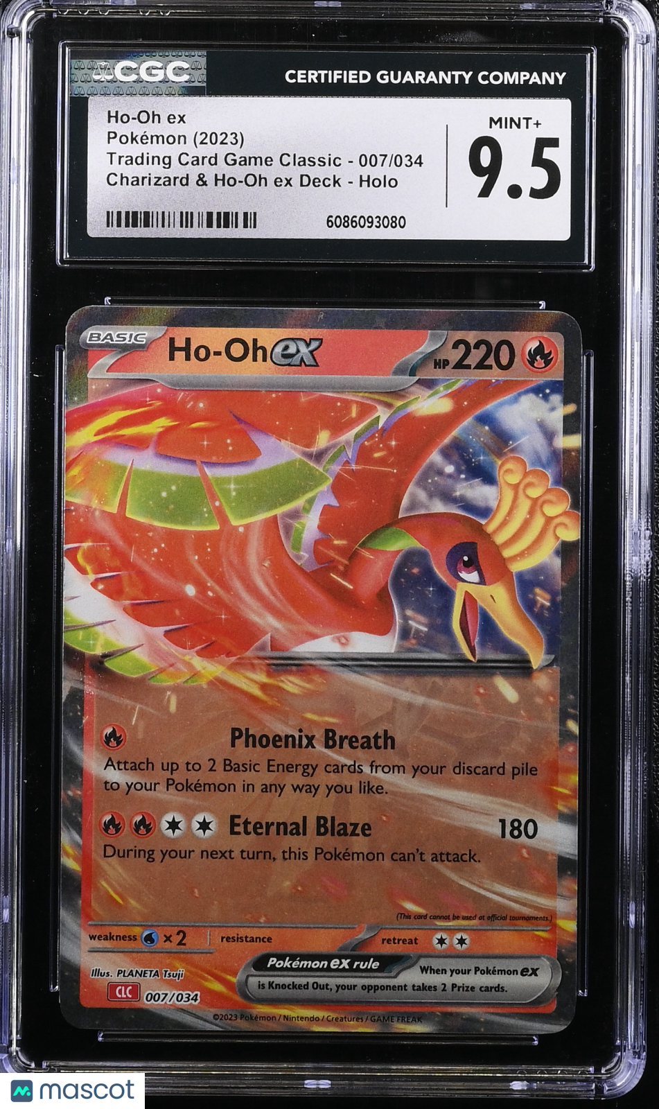 2023 Pokemon Trading Card Game Classic Ho-Oh ex Holo 007/034 CGC 9.5 #007/034