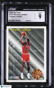 1993-94 Fleer Michael Jordan League Leader #224 CGC 9 Chicago Bulls