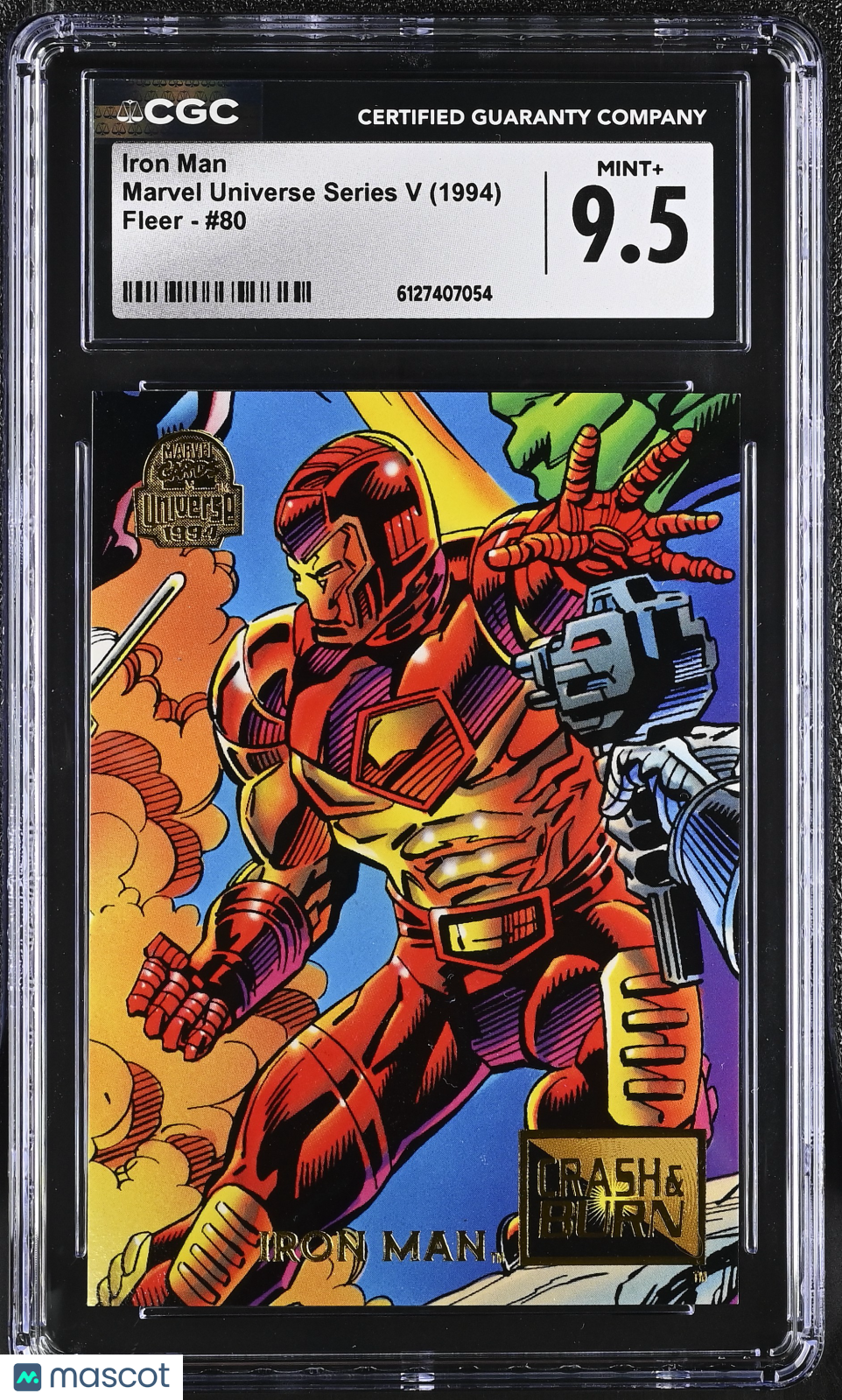 1994 Fleer Marvel Universe Series V Iron Man #80 CGC 9.5