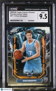 2025-26 Topps Cosmic Chrome Kon Knueppel Rookie Extraterrestrial #ET-14 CGC 9.5